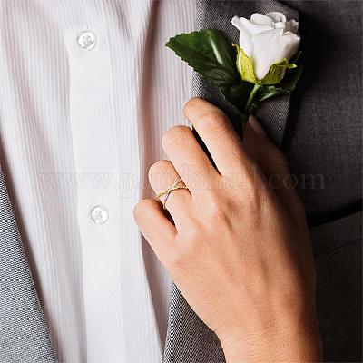 Два тона 925 кольцо из стерлингового серебра крест-накрест регулируемое открытое кольцо x обручальное обручальное кольцо-манжета кольцо обручальное кольцо для пальцев минималистские модные украшения для женщин JR955A-1