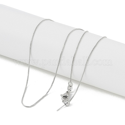 Женские ожерелья с регулируемыми подвесками из латунной цепочки NJEW-U008-05P-1