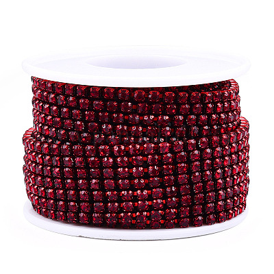 Электрофорез железные стразы цепочки из страз CHC-Q009-SS12-B21-1