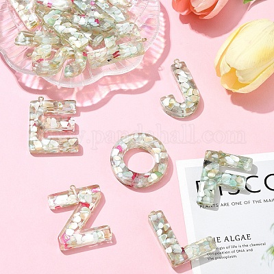 26шт 26 стиля прозрачные подвески из эпоксидной смолы CRES-YW0002-28N-1