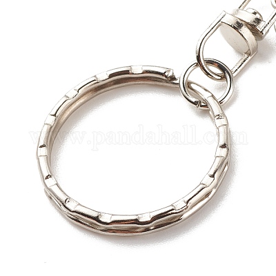 Брелок с кисточкой из искусственной замши и подвеской из сплава в тибетском стиле KEYC-JKC00342-1