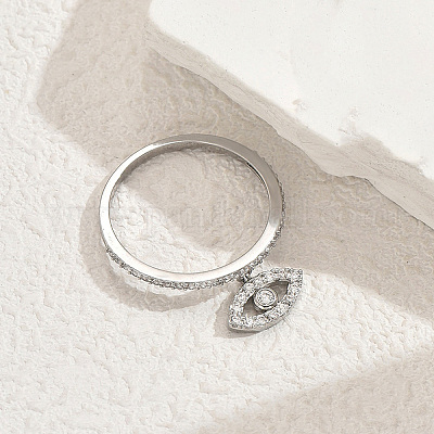 Женские кольца на палец из латуни с микропаве и кубическим цирконием NE7474-6-1