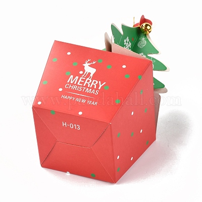 12ピース紙キャンディーボックスメリークリスマスクッキーギフトボックス