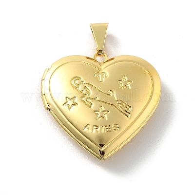 Подвески латуни медальон KK-C092-25G-07-1