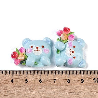 Wholesale Cartoon Bear Opaque Resin Decoden Cabochons - Pandahall.com