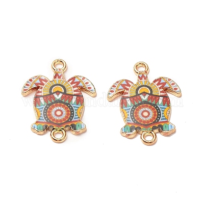 Подвески из алюминиевого сплава с печатным рисунком ENAM-C009-02G-1