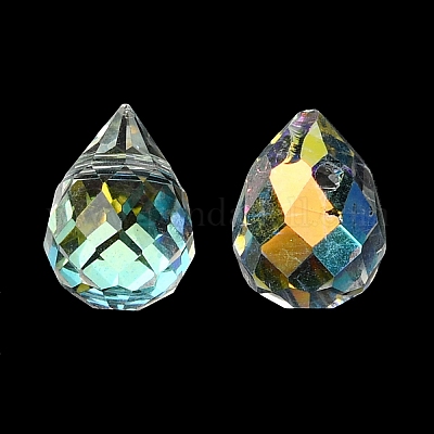 114шт прозрачные гальванические стеклянные бусины GLAA-K064-09E-1