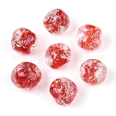 Ручной работы бусины фольги FOIL-T007-01C-1