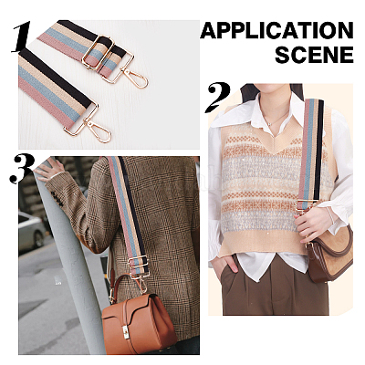Shop SUPERFINDINGS 1 Piece 50mm Wide Shoulder Strap Stripe 720~1290mm Long  Pattern Adjustable Canvas Bag Strap Colorful for Crossbody Canvas Bag  Handbag for Jewelry Making - PandaHall Selected