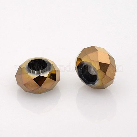 Full Plated Electroplate Glass Beads GPDL-J028-FP05-1