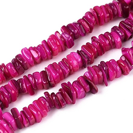 Нити бусин из натуральных пресноводных ракушек SHEL-T020-40A-1