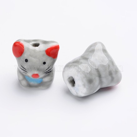Abalorios de porcelana hechas a mano X-PORC-I009-06-1