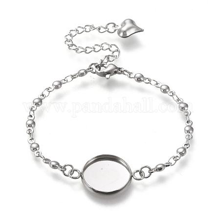 Créations de bracelet en 304 acier inoxydable STAS-L248-001P-B-1