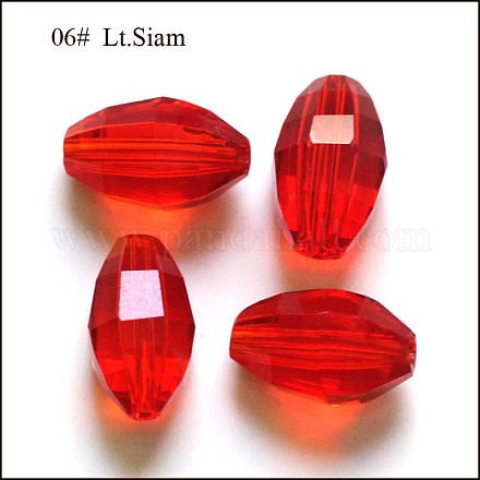 Abalorios de cristal austriaco de imitación SWAR-F056-9x6mm-06-1
