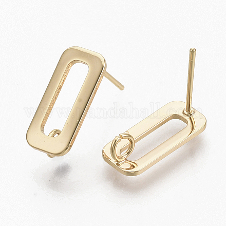 Accessoires de clous d'oreilles en laiton KK-T056-10G-NF-1