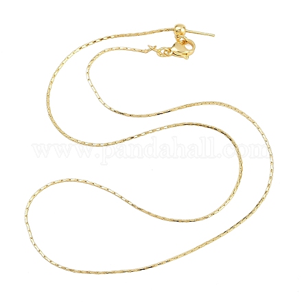 0.8 мм латунная цепочка «бостон» регулируемые слайдеры ожерелья NJEW-M108-28G-01-1