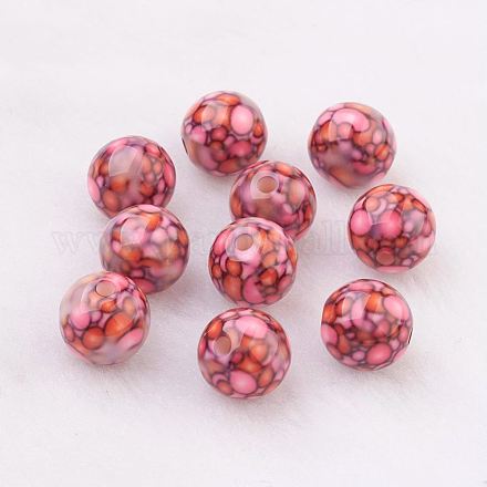 Rociar perlas de resina pintadas GLAA-F049-A21-1