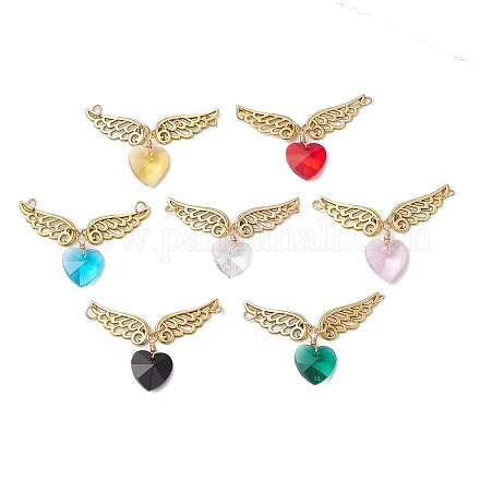 Полупрозрачные сердце подвески PALLOY-JF03822-1