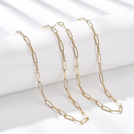 Цепочки-скрепки из нержавеющей стали 304 NJEW-T016-07G-1