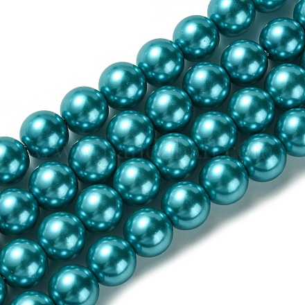 Fili di perle di vetro ecologiche HY-A008-14mm-RB073-1