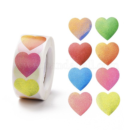 Pegatinas de papel de corazón de san valentín X1-DIY-I107-02B-1
