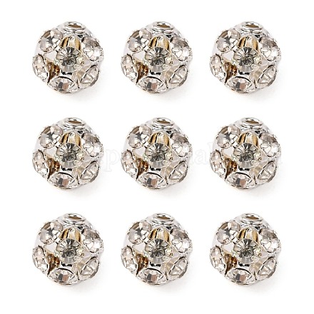 Abalorios de Diamante de imitación de latón RB-H034-4-1
