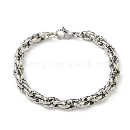 Bracelets avec chaîne de corde en 201 acier inoxydable STAS-Z056-16P-1
