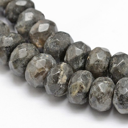 Facettes perles de labradorite naturelles rondelle X-G-K090-02-1