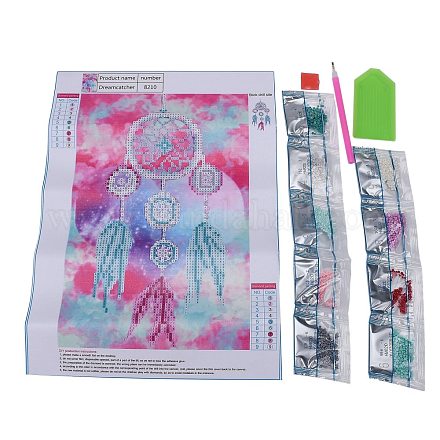 Kits de toile de peinture au diamant 5D bricolage pour enfants DIY-F059-03-1