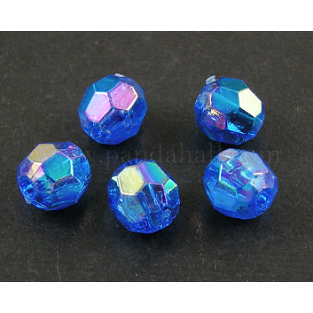 Perles acryliques transparentes écologiques TACR-PL642-8mm-32-1