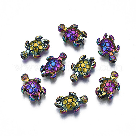 Perlas de aleación de color arco iris chapado en estante X-PALLOY-S180-333-1