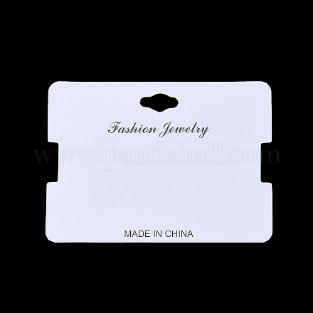 Rectangle Paper Hair Tie Display Cards AJEW-A052-05-1