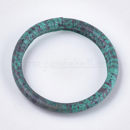 (Jewelry Parties Factory Sale)Silicone Bangles/Key Rings BJEW-T008-04A-1