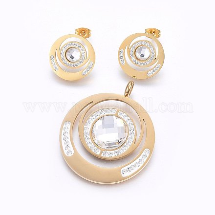 Kits de bijoux en 304 acier inoxydable SJEW-H141-30G-1