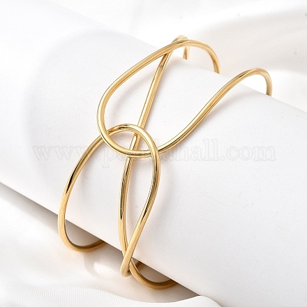 Браслеты-манжеты из нержавеющей стали 304 для женщин BJEW-Z150-01G-03-1