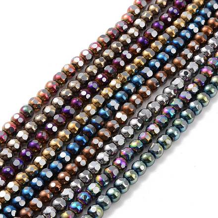 Electroplated Non-magnetic Synthetic Hematite Beads Strands G-G862-02-1