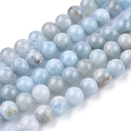 Chapelets de perles en aigue-marine naturelle G-F641-02-01A-1