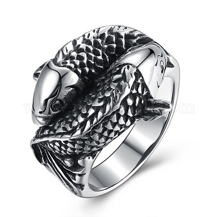 Men's Stainless Steel Finger Rings RJEW-BB29815-8-1