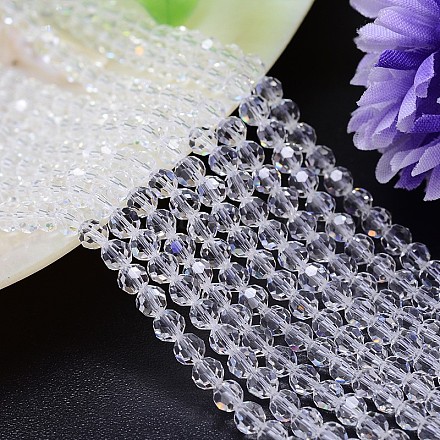Chapelets de perles en imitation cristal autrichien G-M181-6mm-01A-1