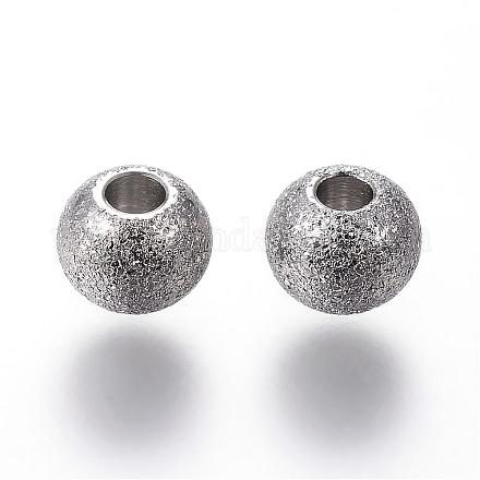 Perles texturées en 304 acier inoxydable STAS-P108-06P-1