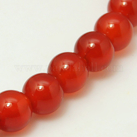 Chapelets de perles en cornaline naturelle X-G-G338-6mm-01-1