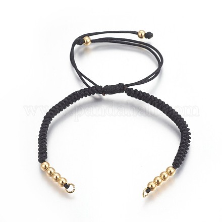 Fabbricazione di braccialetti di perline intrecciati con corde di nylon BJEW-F360-F08-1