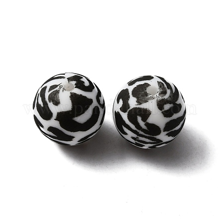 Силиконовые бусины SIL-WH0001-34F-1