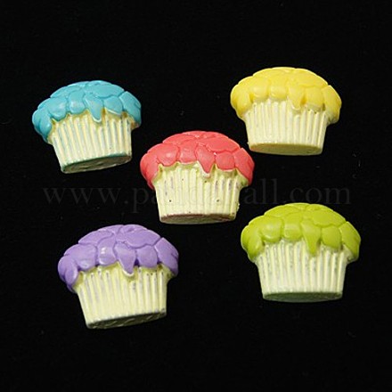 Mixed Resin Cake Flatback Cabochons X-CRES-G011-M-1