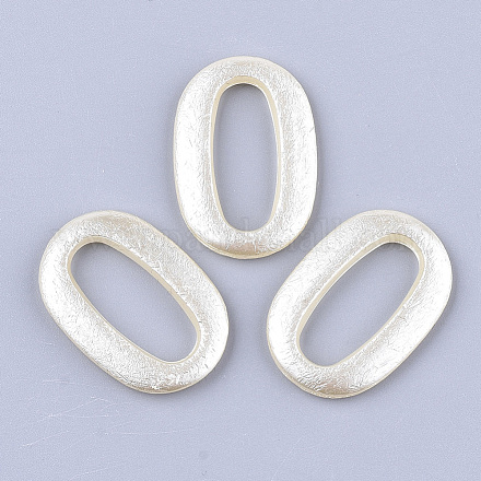 Anillos de unión de perlas de imitación de plástico abs OACR-T017-01A-1