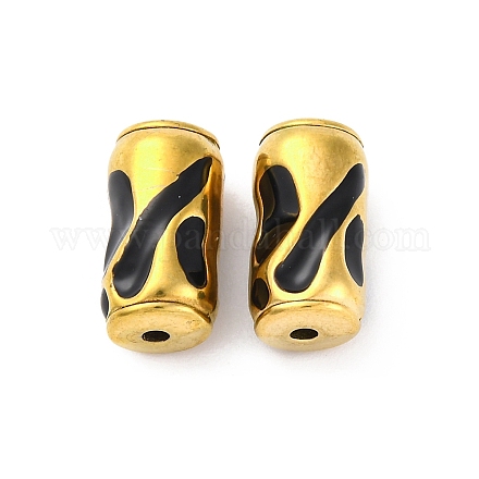 Эмалированные бусины из нержавеющей стали 304 STAS-B085-17G-1