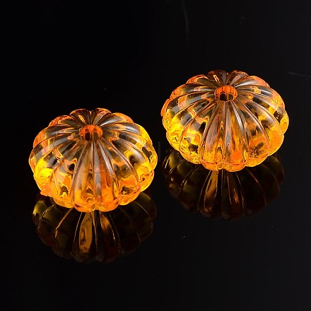 Autumn Theme Transparent Acrylic Beads PL712Y-5-1