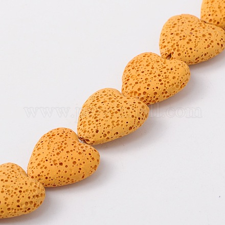 Dyed Natural Lava Rock Bead Strands G917-6-1