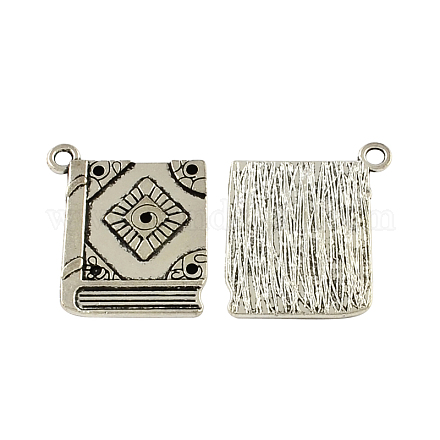 Supports zinc pendentif en strass alliage de style tibétain TIBEP-R334-178AS-RS-1