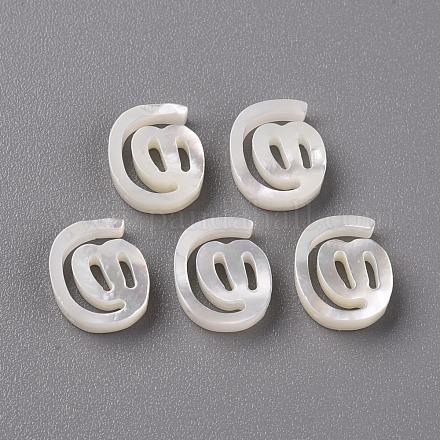Perlas de concha de nácar de concha blanca natural SSHEL-R144-13-1